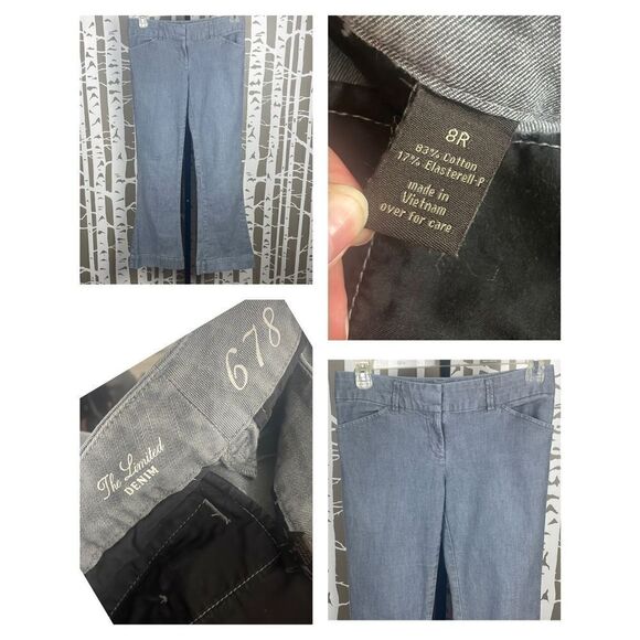 The Limited Denim Grey 678 Trouser Jeans sz 8R - Picture 1 of 10